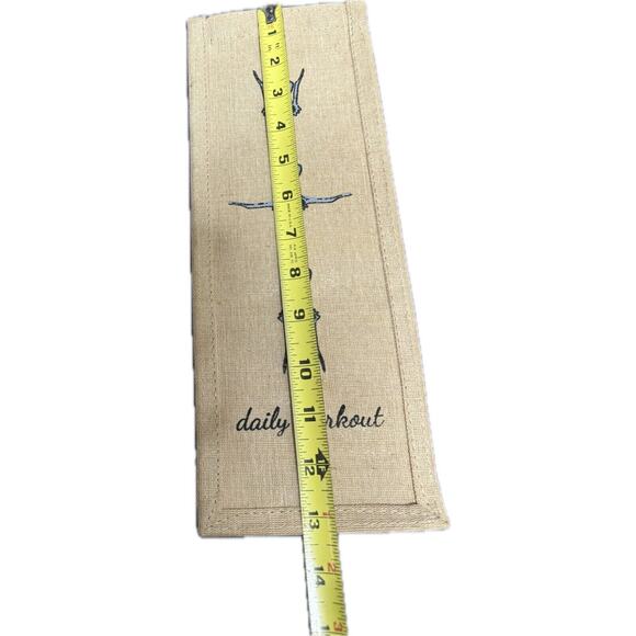 Jute Wine Bottle Daily Workout Corkscrew Gift Bag Christmas Housewarming READ - Picture 5 of 7